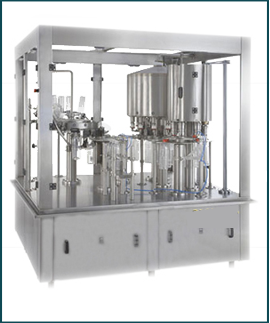 Rotary Bottle Rinsing, Filling and Capping Machine. automatic filling machine. best rfc machine